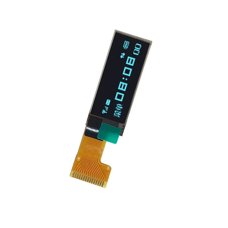 Tela OLED de 0,91 polegadas 128*32 LCD SSD1306 Soldagem monocromática 15Pin SPI Soldagem 15P IIC