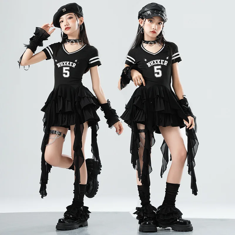 

Летняя футболка с сеткой в стиле джаз Sle Street Dance ort Sve Body Ape для девочек, новинка Faion, модный топ 2025 года