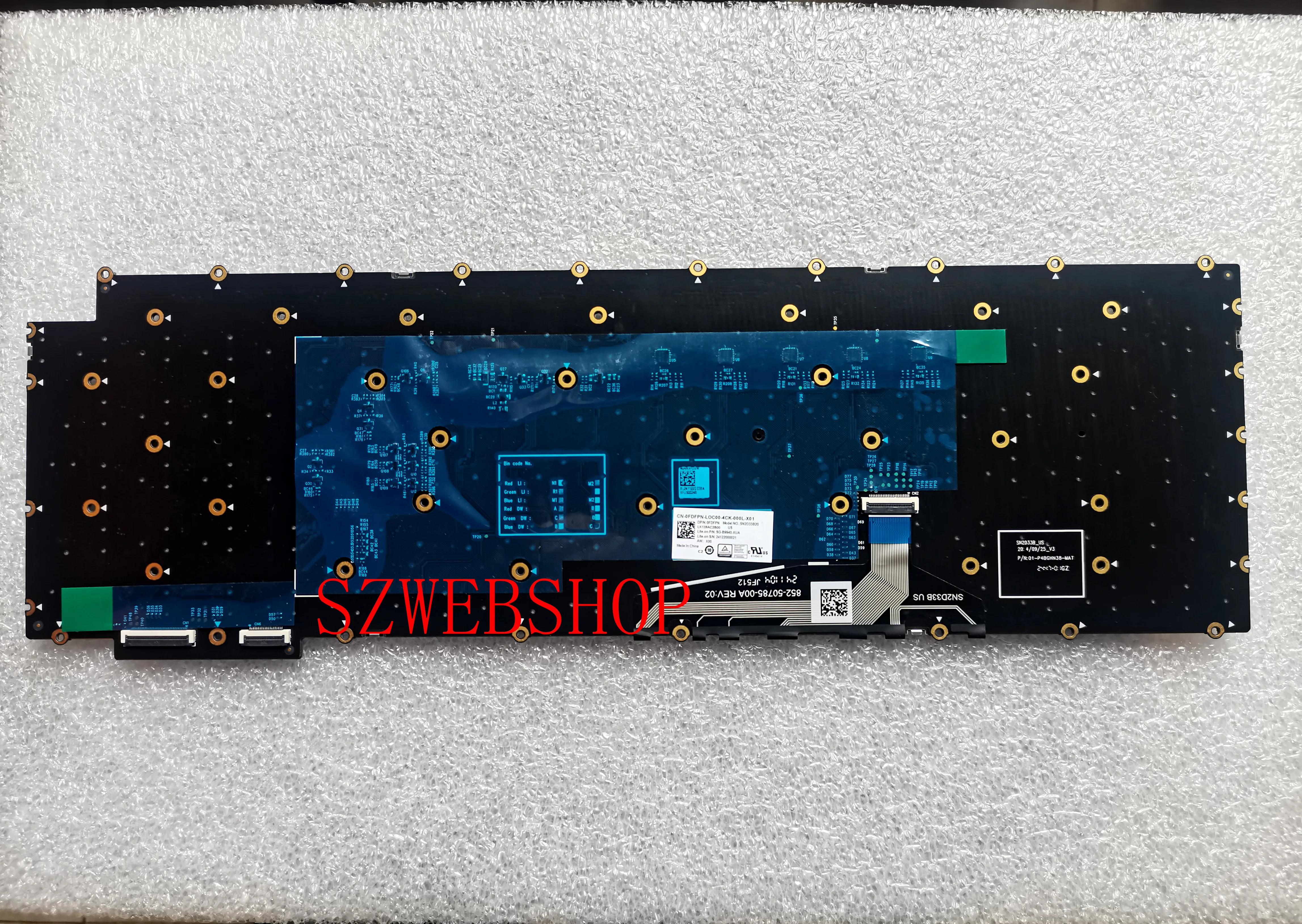 New Laptop For Dell Alienware 18 Area-51 AA18250 P52E US mechanical keyboard RGB Backlit