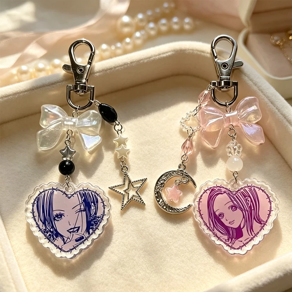 2pcs/set Handmade Nana and Hachi Matching Keychains Aesthetic