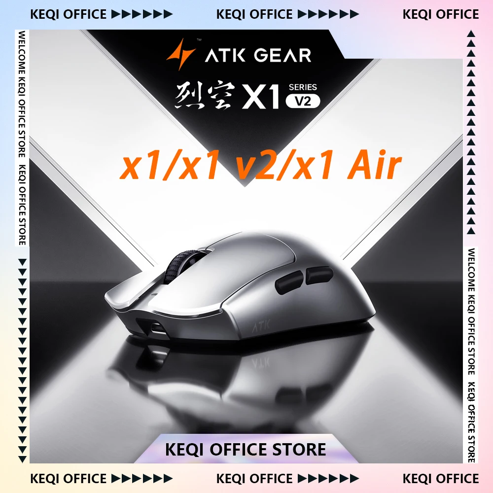 ATK Blazing Sky X1/X1V2 Mouse Gamer Wireless 8K Low Latency Lightweight FPS Liekong E-sports Gaming Mouse Custom Pc Accessories