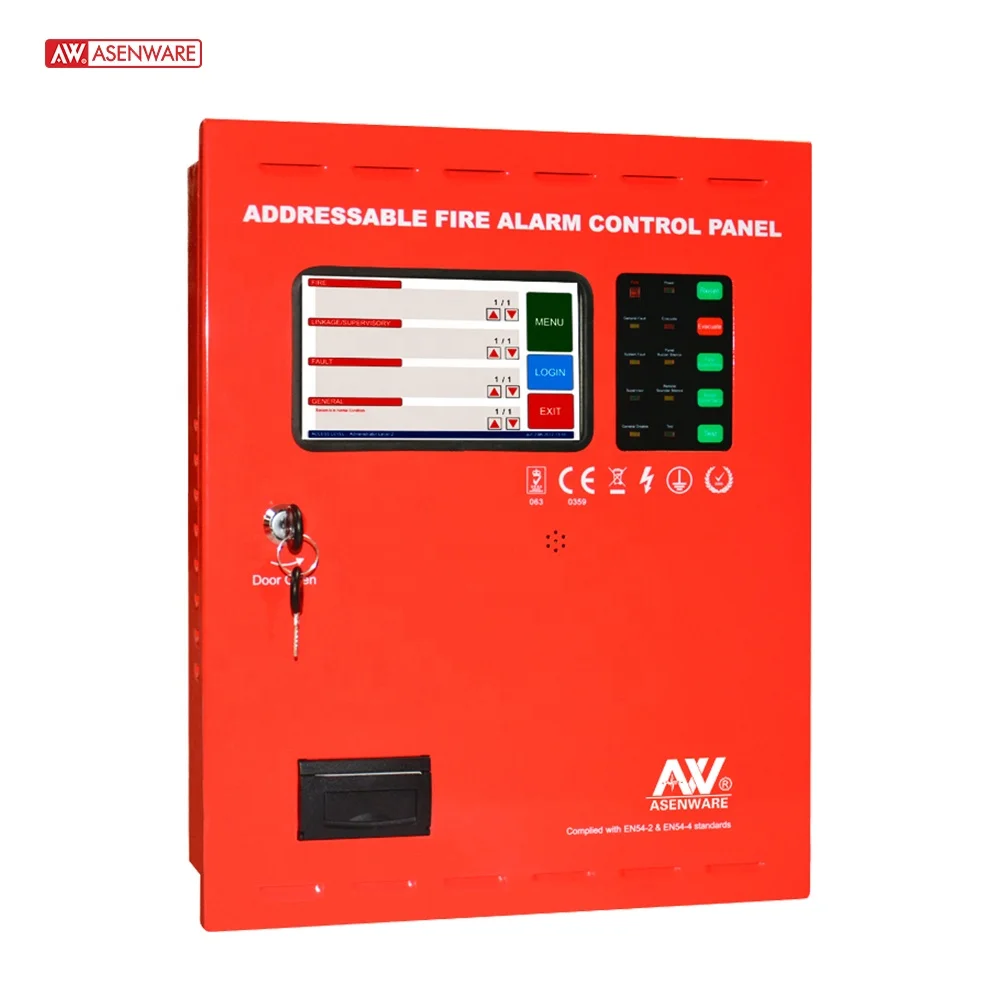 Fire Alarm System Control Panel Addressable Fire Alarm 2 Wire Control Panel