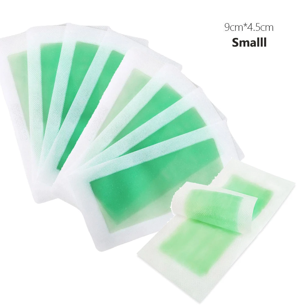 10/50pcs Facial Wax Strips Painless Hair Removal Wax Strips for Armpit Lips Leg Body Hair Remove Stickers Eyebrow Face Wax Paper