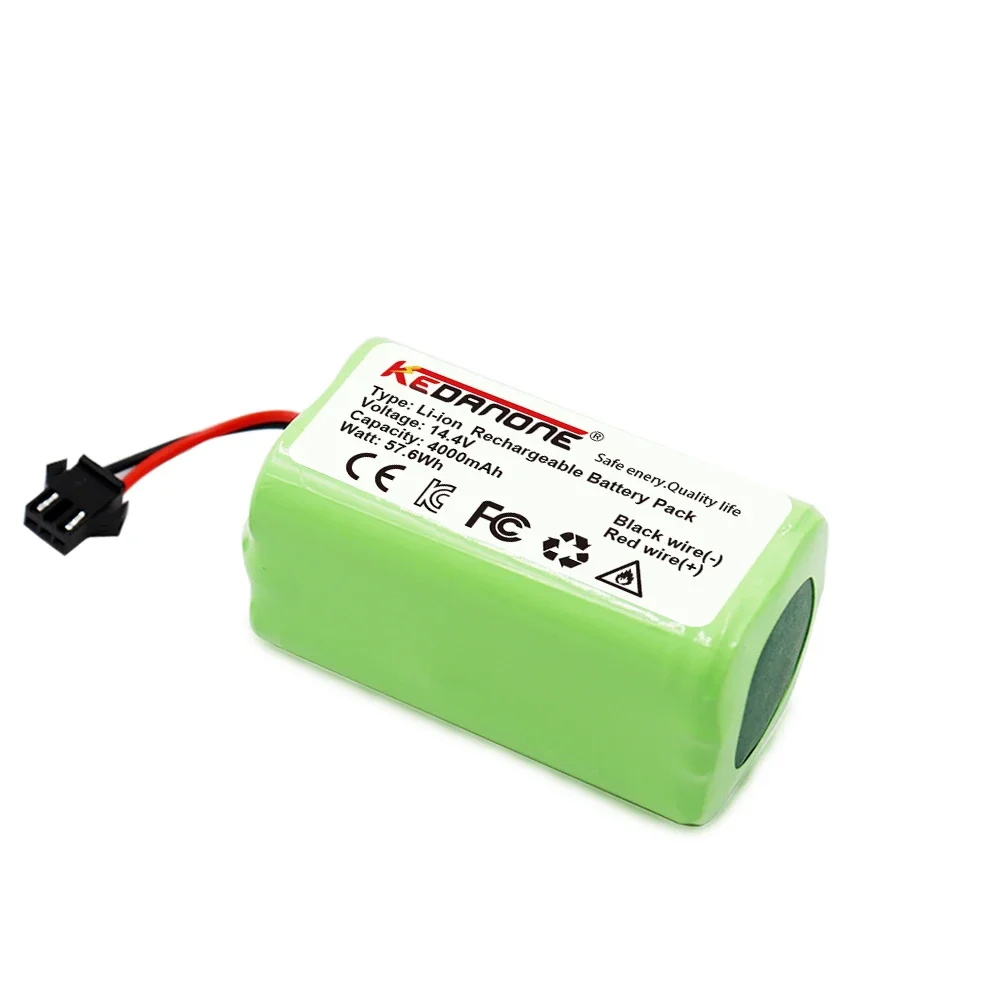 14.4V 4000mAh Li-ion Battery for Conga Excellence 950 990 1090 1790 1990 Deebot N79S N79 DN622 Eufy Robovac 11S 12 X500 battery