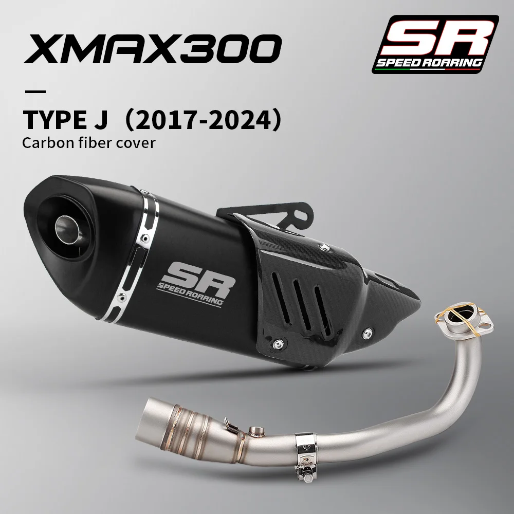 

Motorcycle Exhaust System For Xmax300 Xmax 250 300 400 2017-2024 Front link tube and muffler