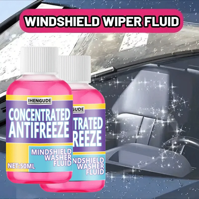 50ml Multi-effect Windshield Washer Fluid Concentrated Automotive Glass Cleaner for Deep Cleaning Oil Film And Dust