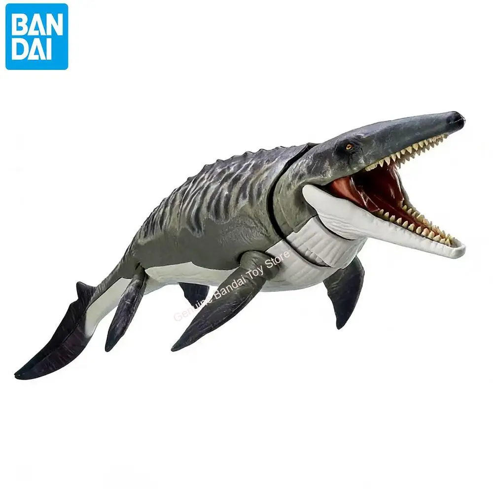 Envío Rápido, Figuras de Acción Originales de Bandai Anime Plannosaurus Jurassic World, Tiranosaurio, Mosasaurio, Juguetes para Niños, Regalo