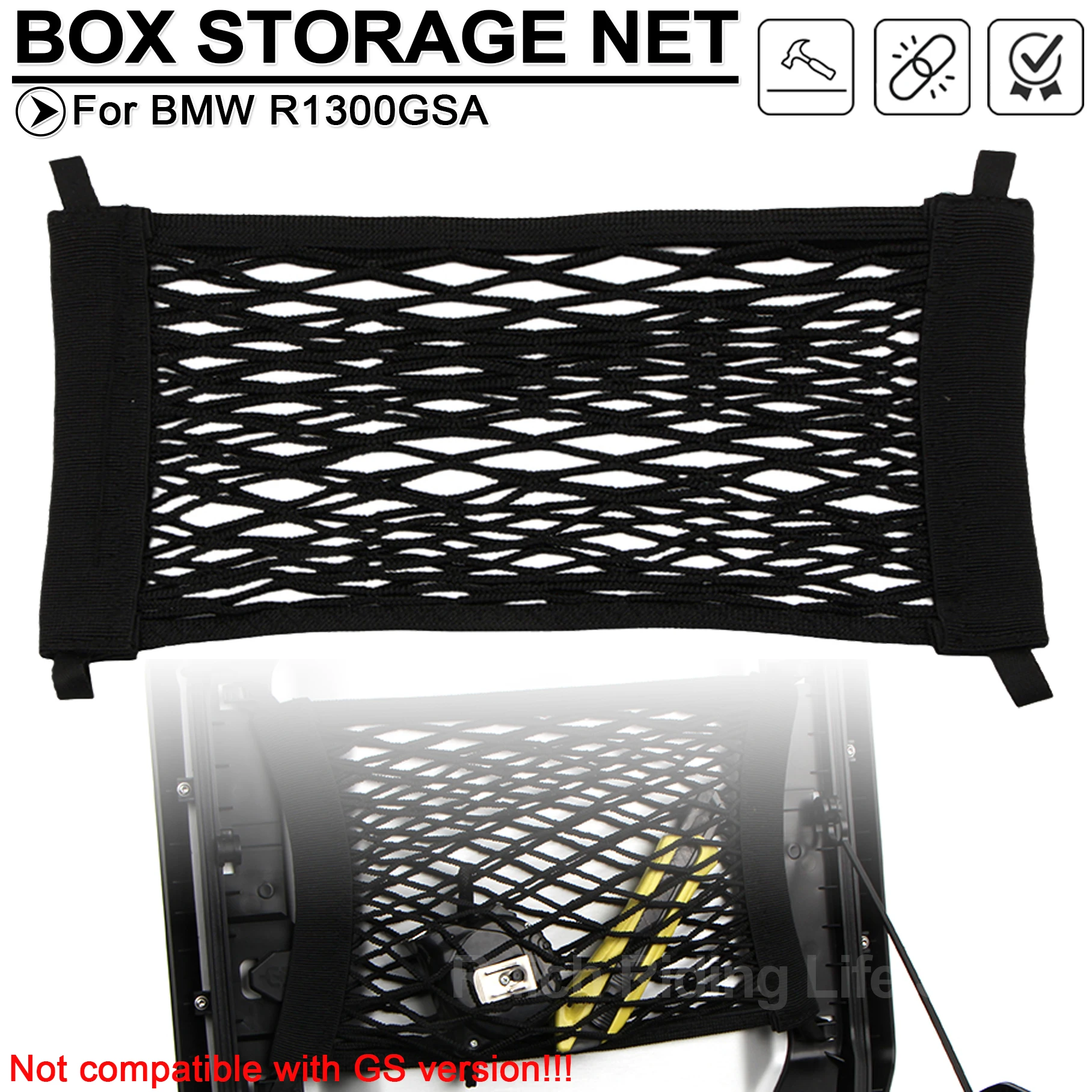 Motorcycle Top Side Luggage Box High Strength Storage Net Network For BMW R1300GS ADV R1300 R 1300GSA 1300 GSA 1300GS Adventure