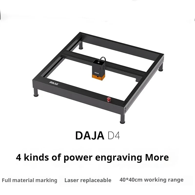 Daja D4 3w Blu-Ray Portable Laser Engraving Machine Diy Customized Plastic Steel Leather Wood Gold Silver Laser Engraver Machine