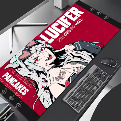 Helltaker HD Anime Custom Mouse Pad Gaming Accessories Game Cabinet XXL Mousepad Laptop Cute Lock Edge Table Mat Kawaii Carpet