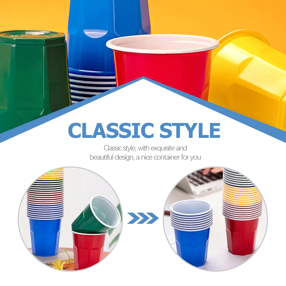 

100pcs Colorful Airplane Cups Premium Pp Material Easy Clean Multi-Function Beverage Cup For Party Juice Beer Bar Household