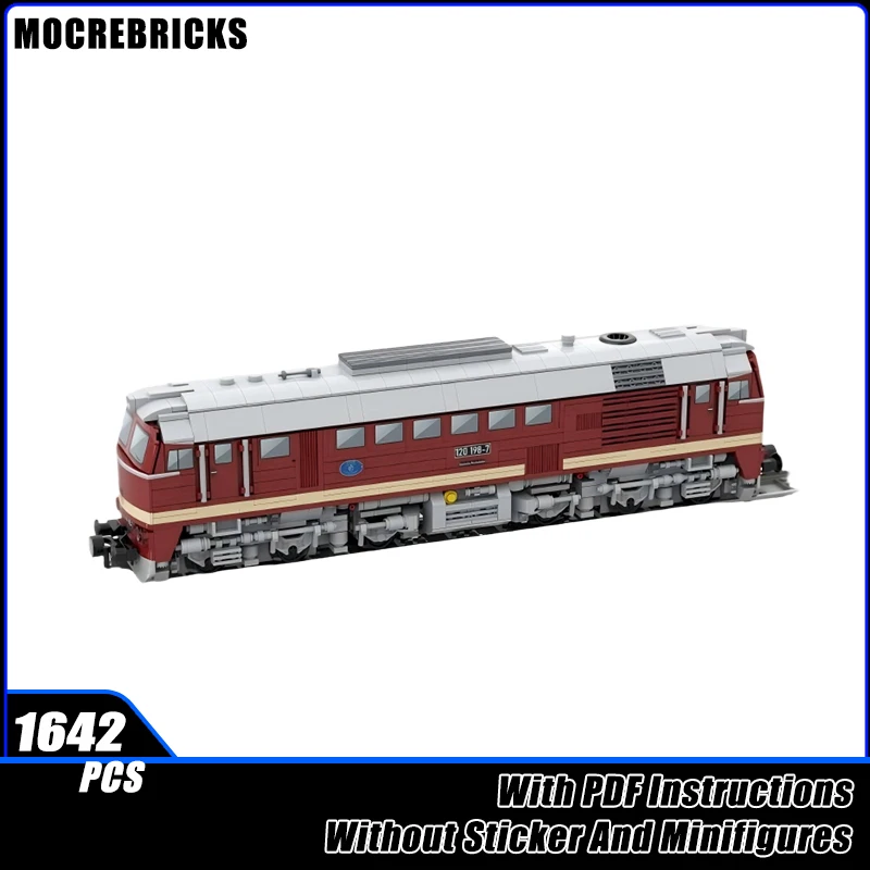 

MOC East German Railway Diesel Locomotive Freight Train Building Blocks Model Bricks Boy Toys Xmas Gift