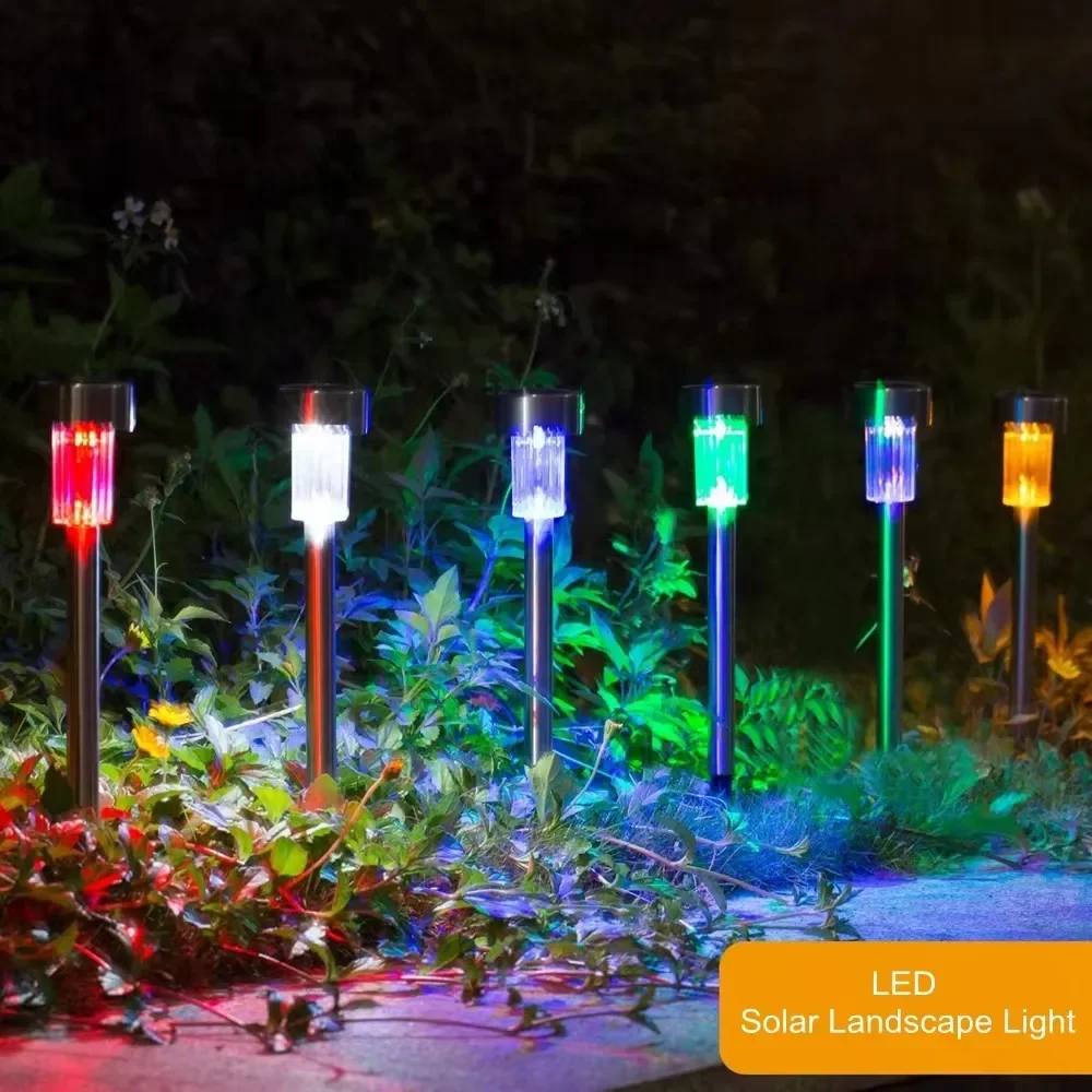 LED الشمسية حديقة ضوء المشهد مسار LightLawn مصباح متعدد الألوان للفناء ساحة مسار الممشى ديكور مصباح للطاقة الشمسية