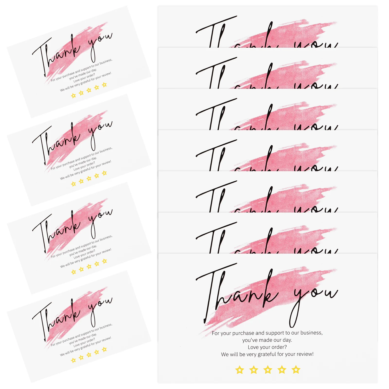 

30 Pcs Coated Paper Card Thank You Business Decorate Cards Purchase Small Professional for Shopping
