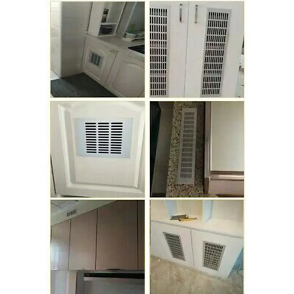 

Parts Accessories New Household Air Vent Grille Wall Replacement Ventilation Cover Wardrobe Aluminum For Cupboard