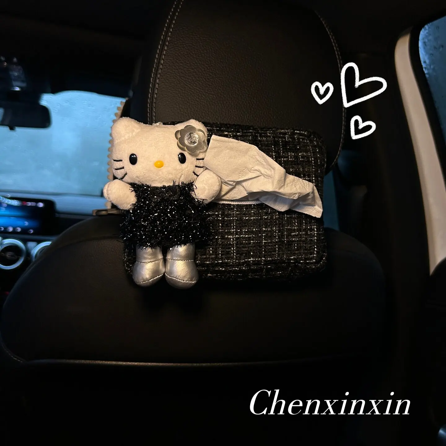 

Car Tissue Box, Sunshade Seat Backrest Suspension Tissue Box, Car Armrest Bag, Tissue Storage Bag, Car Storage And Organization