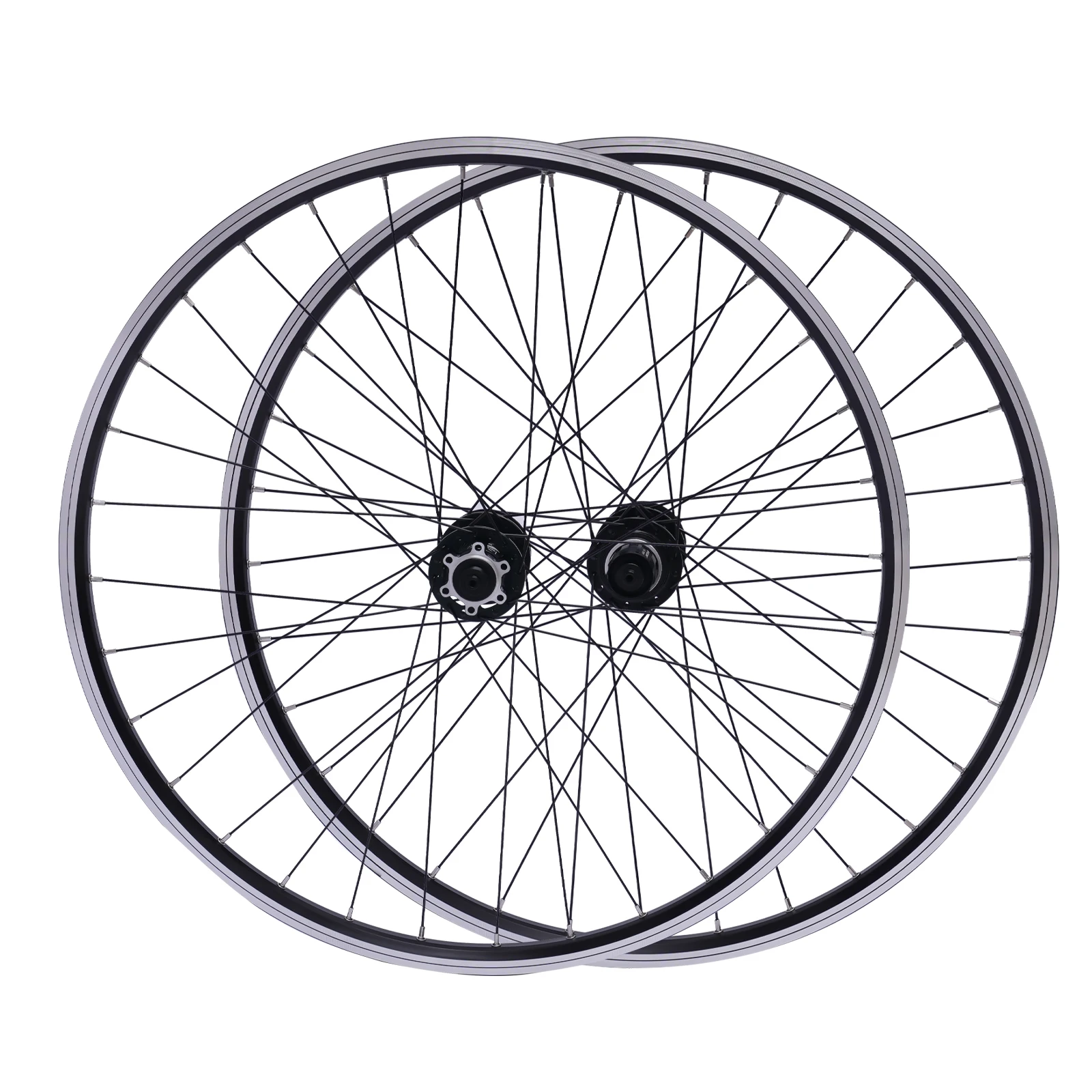 Mountain Bike Wheelset 29 Inch Aluminum Alloy Rim Disc Brake MTB Wheelset Quick Release Front Rear Wheels Black Bike Wheels