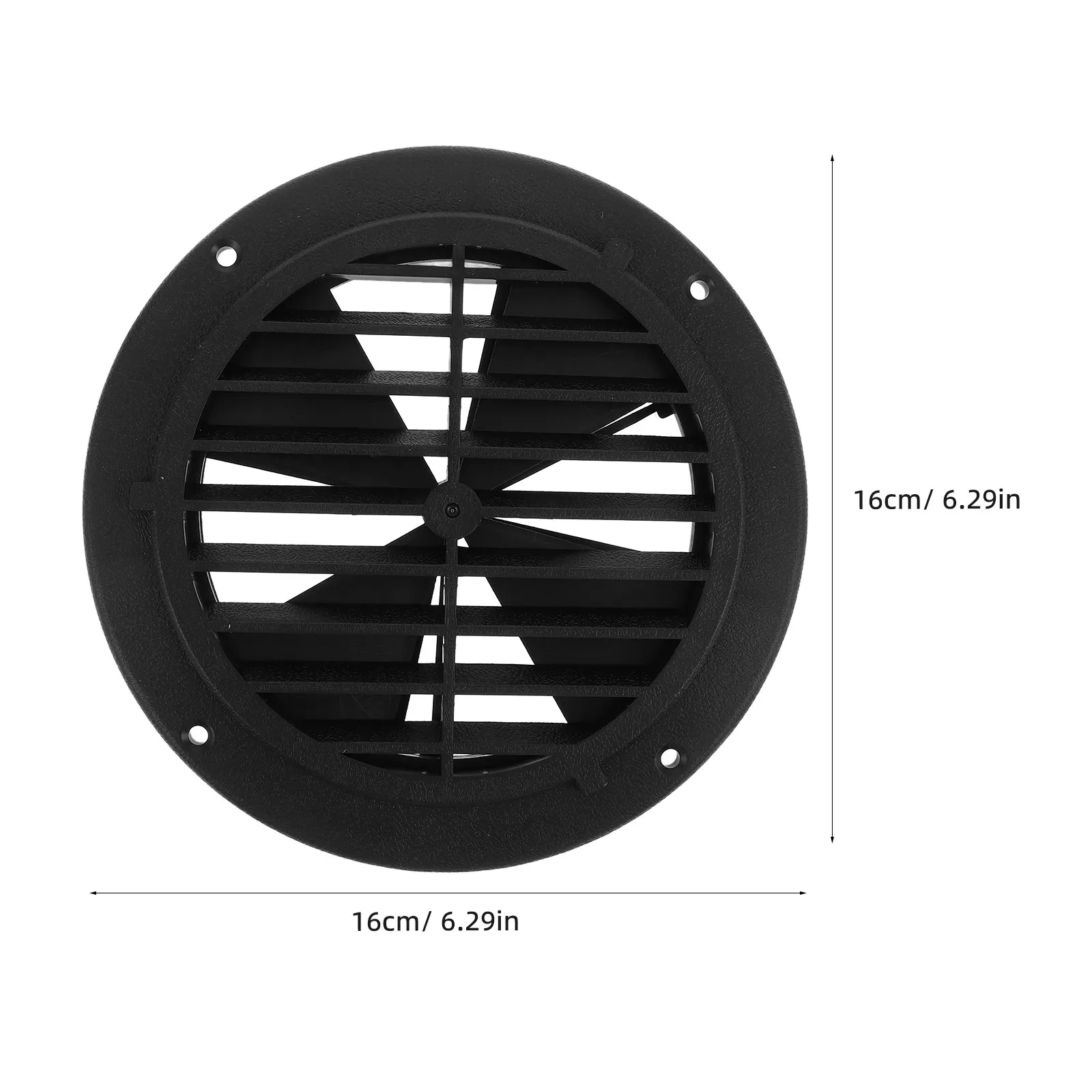 Round Louvered Air Vent Cover Rv Yacht Trailer Adjustable Louvers Stylish Ventilation for Ceiling Wall Floor Comfort Control