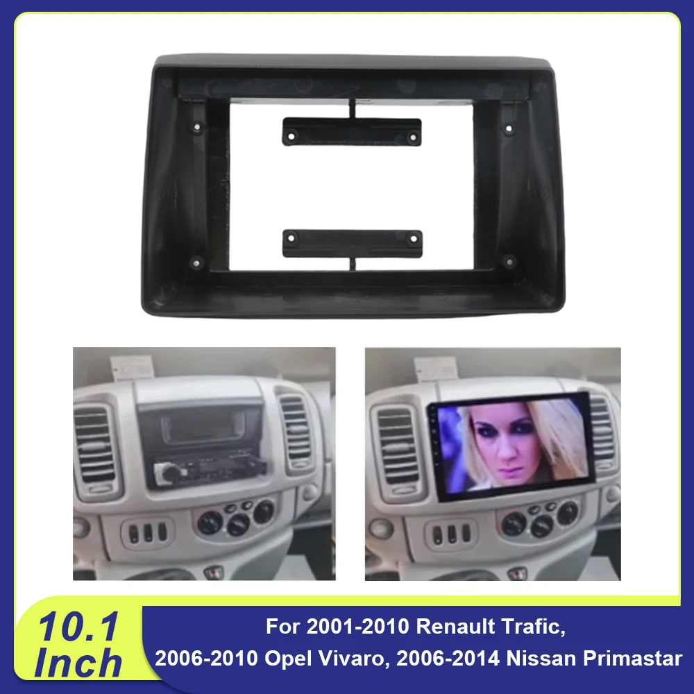 

Рамка автомагнитолы, кабель и адаптер Canbus для Renault Trafic 2001-2010, Opel Vivaro 2006-2010, Nissan Primastar 2006-2014