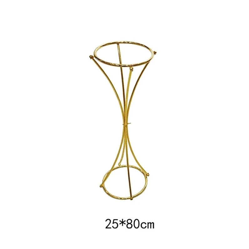 10 Stück Goldene Metall-Blumenständer für Veranstaltungen, Hochzeitsdekoration, Blumenvasen, Wegdekoration, Heimdekoration – Detail 4