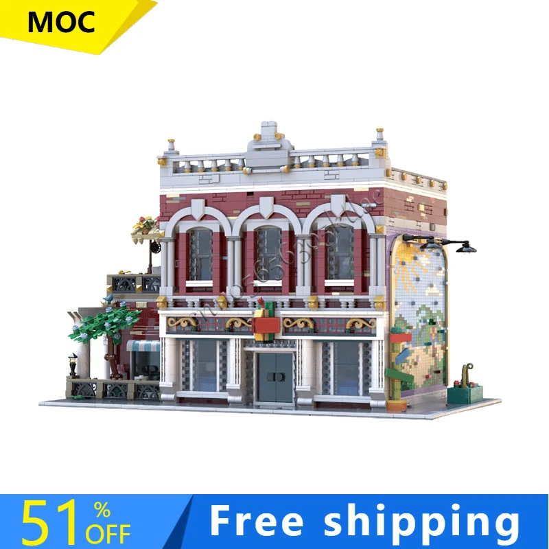 

Лидер продаж, 5397 шт., MOC, роскошная осцела, гостиная, здание, модульная модель, архитектура, строительный блок, сделай сам, образовательная сборка, детские игрушки, подарки