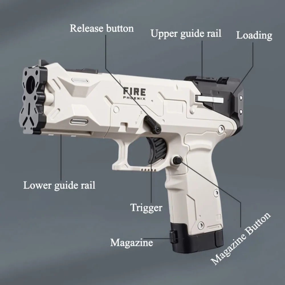 Zabawkowy pistolet na miękkie naboje, ręcznie ładowany, dla dzieci, do strzelania na zewnątrz, idealny do gier CS, prezent świąteczny dla chłopca.