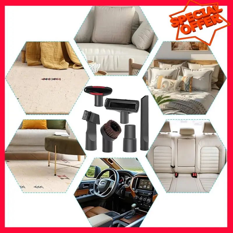 -ESTR Accessori per aspirapolvere, set di spazzole e ugelli per aspirapolvere per aspirapolvere con diametro di 32-35 mm