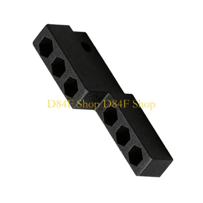 D84F Efficient 6 Slot Drill Bit Storage Box Router Bit Case For Hex Shank Tool Screwdriver Bit