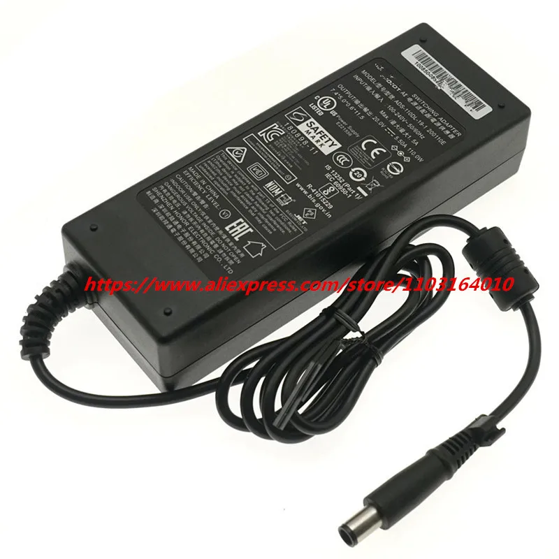 Echte 20V 5.5A 110W ADS-110DL-19-1 200110E AC Adapter Oplader Voor LaCie 2TB 1Big Dock SSD Pro 10TB Voeding