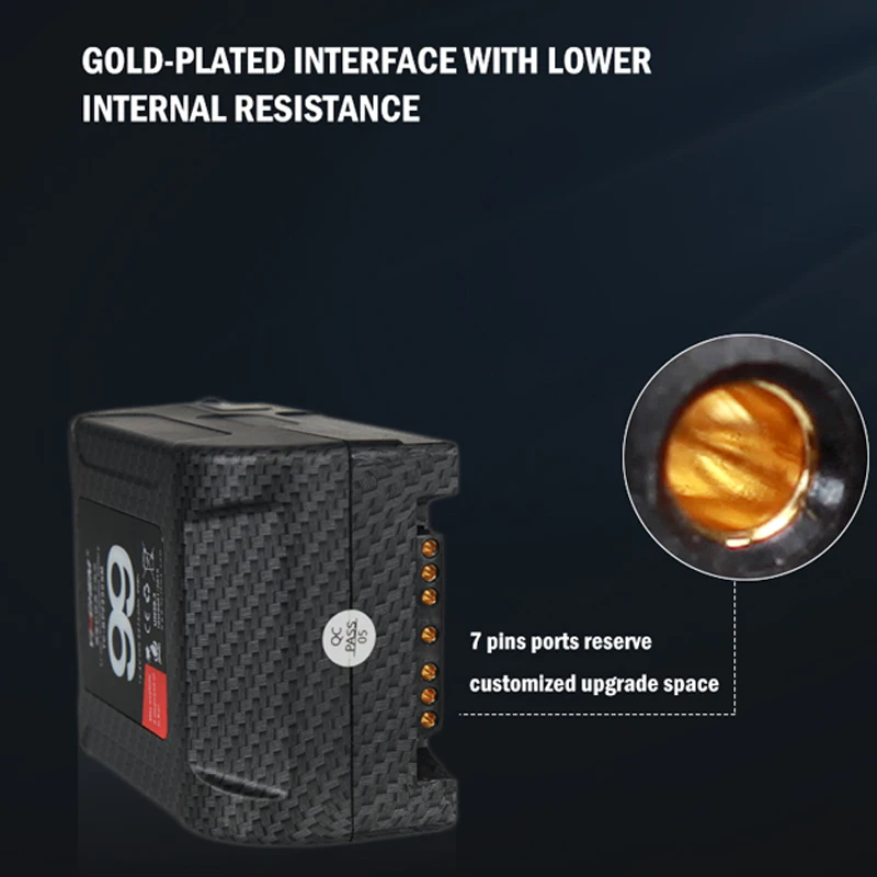 YinChem ROLUX YC-BP0990SM 99Wh Pocket V-Mount Battery Power Bank مع D-tap وUSB لكاميرا الفيلم وكاميرا الفيديو والهواتف الذكية والكمبيوتر المحمول