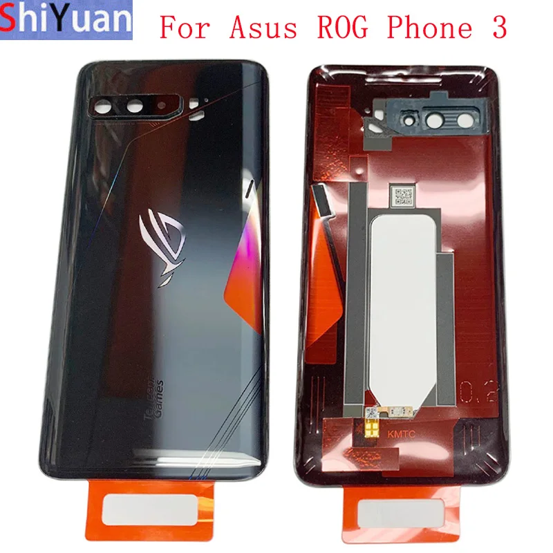 

Original Battery Cover Back Rear Door Housing Case For Asus ROG Phone 3 ZS661KS Battery Cover with Camera Frame Lens