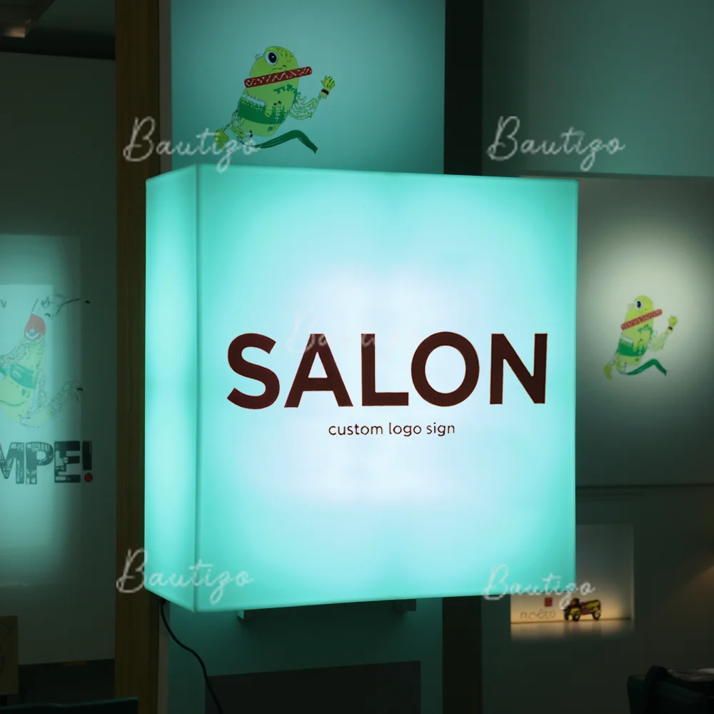 Custom Acrylic LED Light Box Sign Letters for Storefront Business Lightbox for Outdoor Waterproof Signage for Wall Decorations