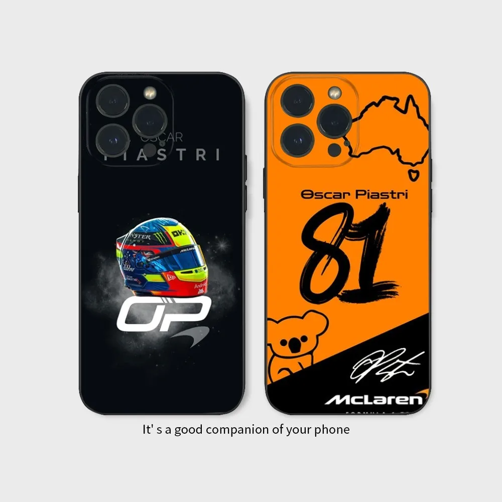 F1 Racing 81 O-Oscar P-Piastri Phone Case For IPhone16 15 14 13 12 Mini 11 Pro XS Max X XR SE5 6 7 8 Plus Soft Silicone Cover