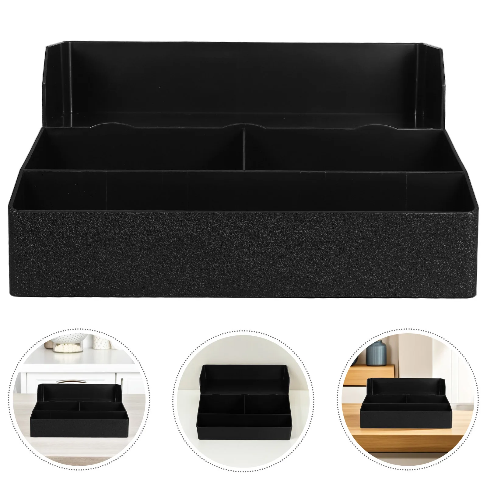 

Milk Tea Shop Countertop Organizer Paper Cup Holder Large Capacity Straw Spoon Lid Storage Box Cup and Condiment Station