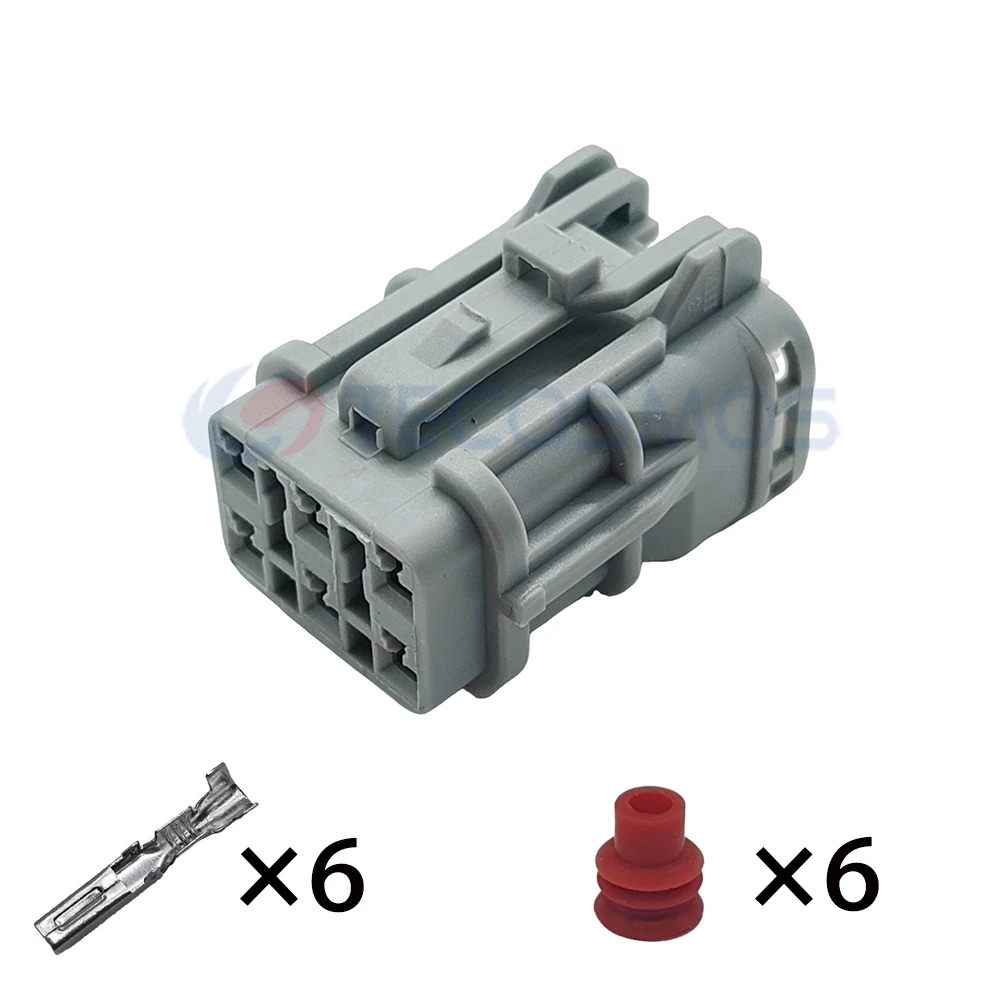 

1/5/10 Set 6 Pin Auto Headlight Assembly Plug Car Tail Light Connector MG640337-5 MG610335-5 for KIA Buick Ford