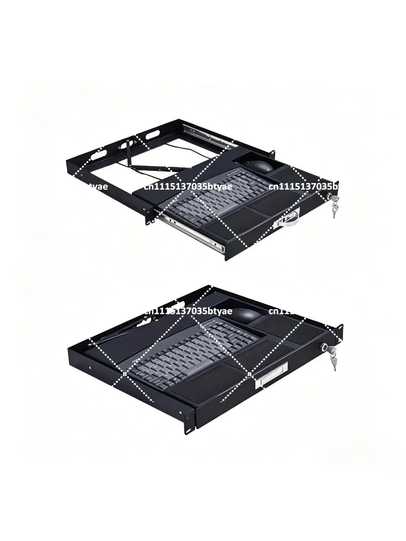 Industrial Keyboard 19-Inch 1U Rack Is  Tray Drawer USB Industrial Keyboard