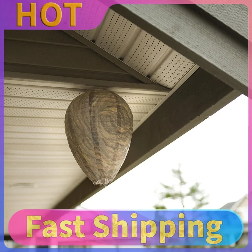 Eco Friendly Wasp Nest Decoy Hanging Hornet Wasp Deterrent Wedding Home Indoor Decoration 11x8.7 inch