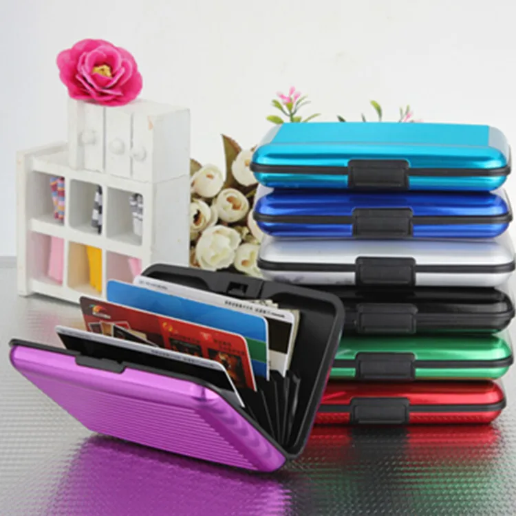 

Men Women RFID Blocking Credit Card Holder Pocket Purse Case Security Wallet Id Card Holder Card Slot Card Box Card Case