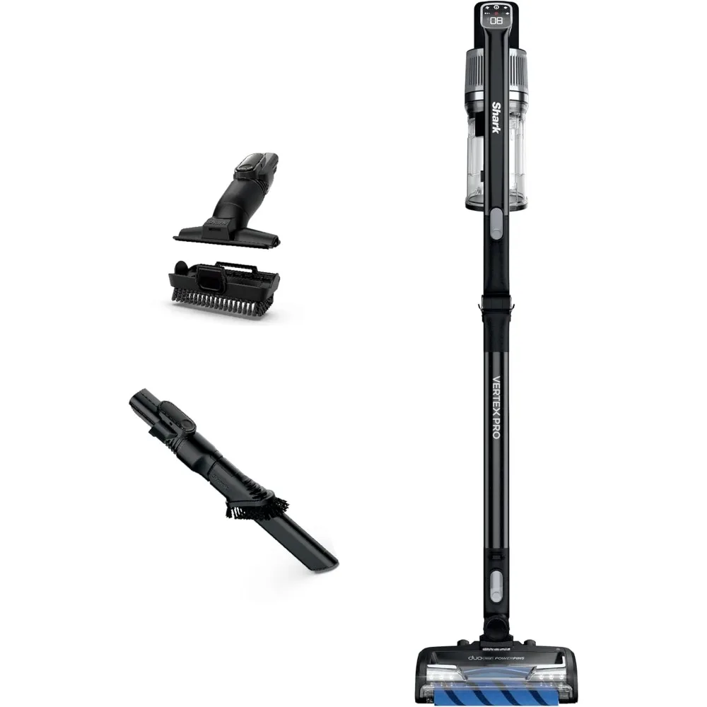 

Lightweight Cordless Stick Vacuum with DuoClean PowerFins, Black/Silver