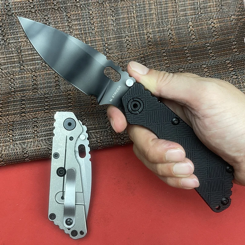 

Strider SMF Titanium Handle G10 Manual Folding Knife MAGNACUT Outdoor Fishing Survival CampingKitchen Hunting Tactical EDC