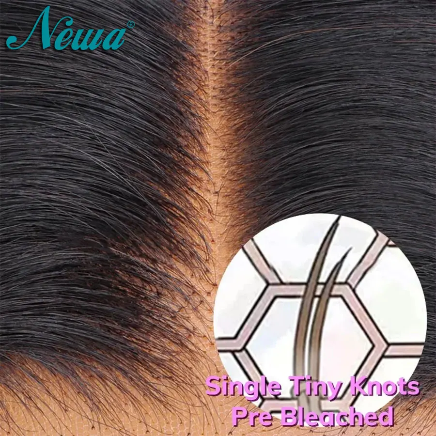Rambut Asli Body Wave 2x6 HD Lace Invisible Melt Skins Human Hair Closures Raw Hair 6 inci Deep Part HD Lace Closures Pre Plucked Untuk Wanita