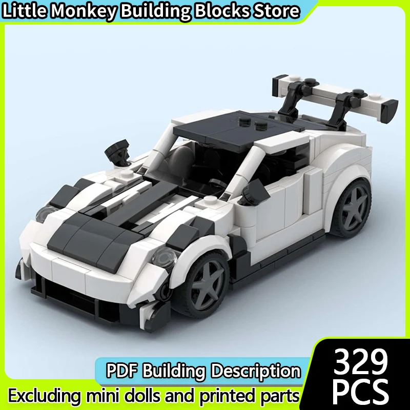 

Speed Racing Car Model MOC Building Bricks GT3 RS Sports Car Modular Technology Children Holiday Gifts Assemble Toys Suit