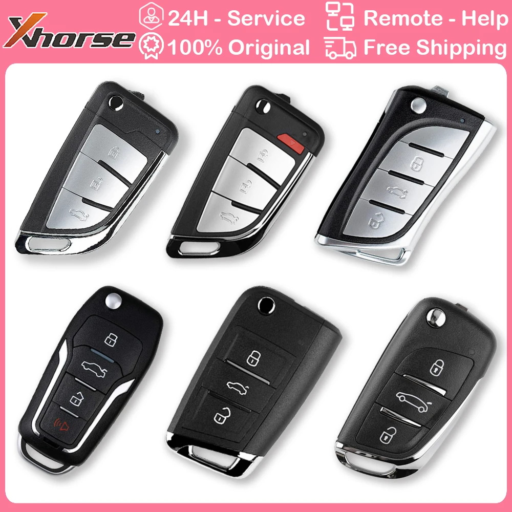 Xhorse XE Series Remote Key with Super Chip XEMQB1EN XEDS01EN XEFO01EN XEKF20EN XEKF21EN XELEX0EN English Version