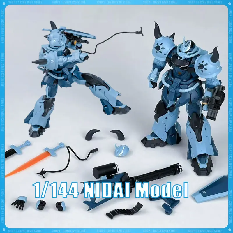 

Модель NIDAI MS-07B-3 Gouf Custom GK Hu Wang в масштабе 1/144, сборный набор, пластиковая фигурка, коллекционная игрушка, подарок