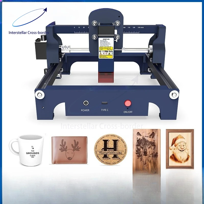 Portable Mini Desktop Laser Engraver - Automatic Marking Machine for DIY, Micro Coding, Stall Business, Home & Craft Use