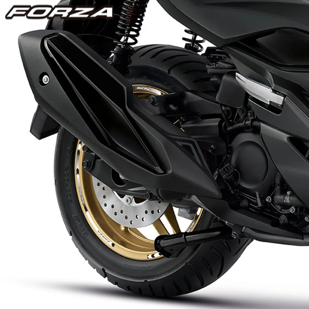 15″17″ Rim Motorcycle Wheel Stickers Reflective Stripes Rim Decals Scooter Hub Accessories Wat For Honda FORZA 750 Forza 750