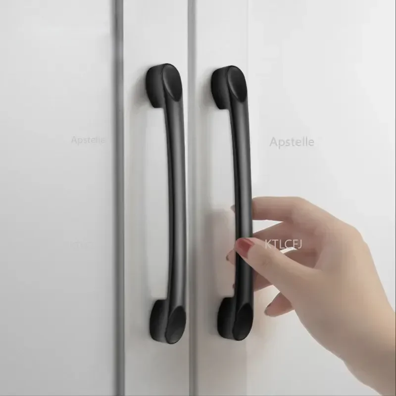 Black Cabinet Handles American style Kitchen Cupboard Door Pulls Drawer Knobs Fashion Furniture Handle Hardware