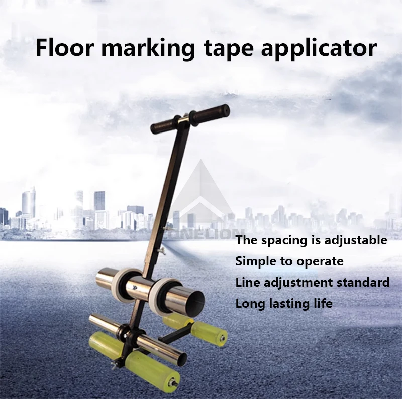 New Model Floor Road Line Marking Machine Stadium Line Marking Tape Machine Court Line Tape Machine