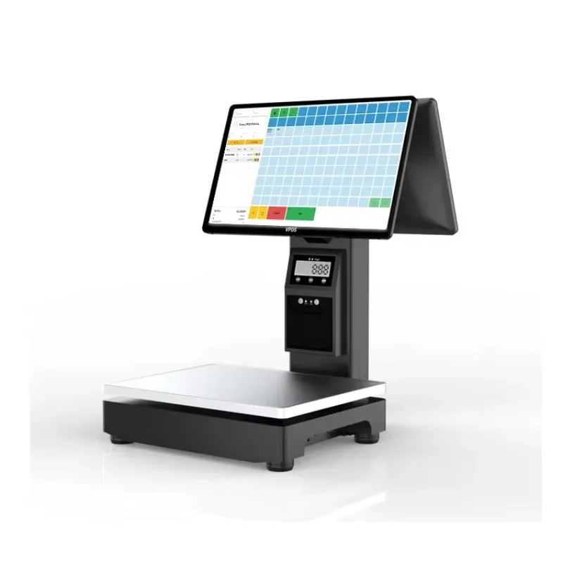 All-in-One Touch Screen Android POS System with Built-in Scanner Printer and Scale for Small Businesses
