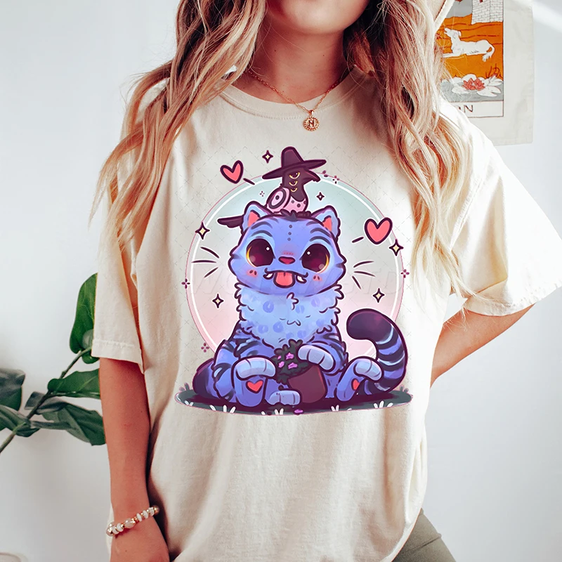 

KPop Demon Hunters T-shirt Summer Fashion Streetwear T-shirts Cotton Short Sleeve Crew Neck Tops Oversized Tees Fans Gifts